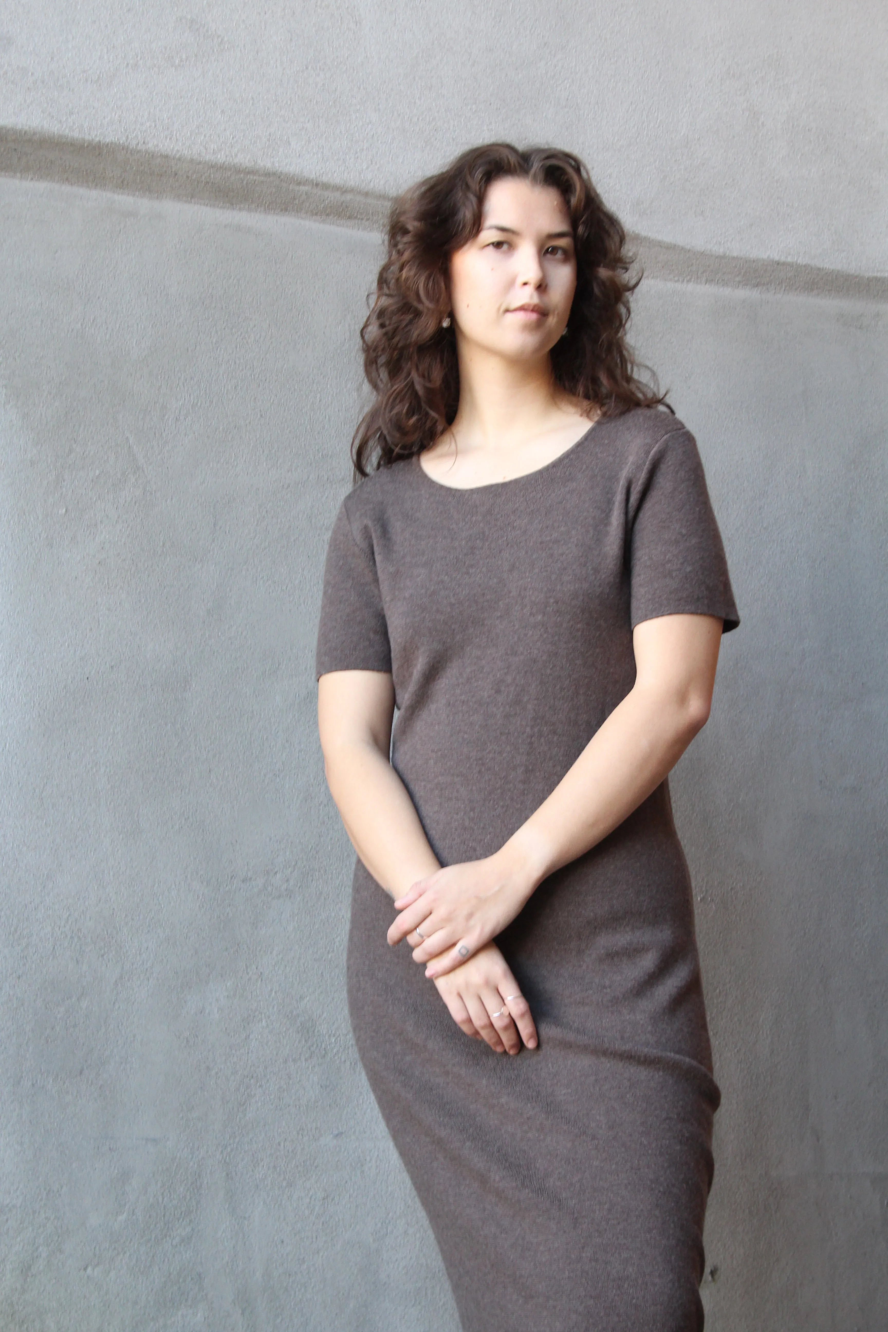 90s Merino T-Shirt Dress M/L