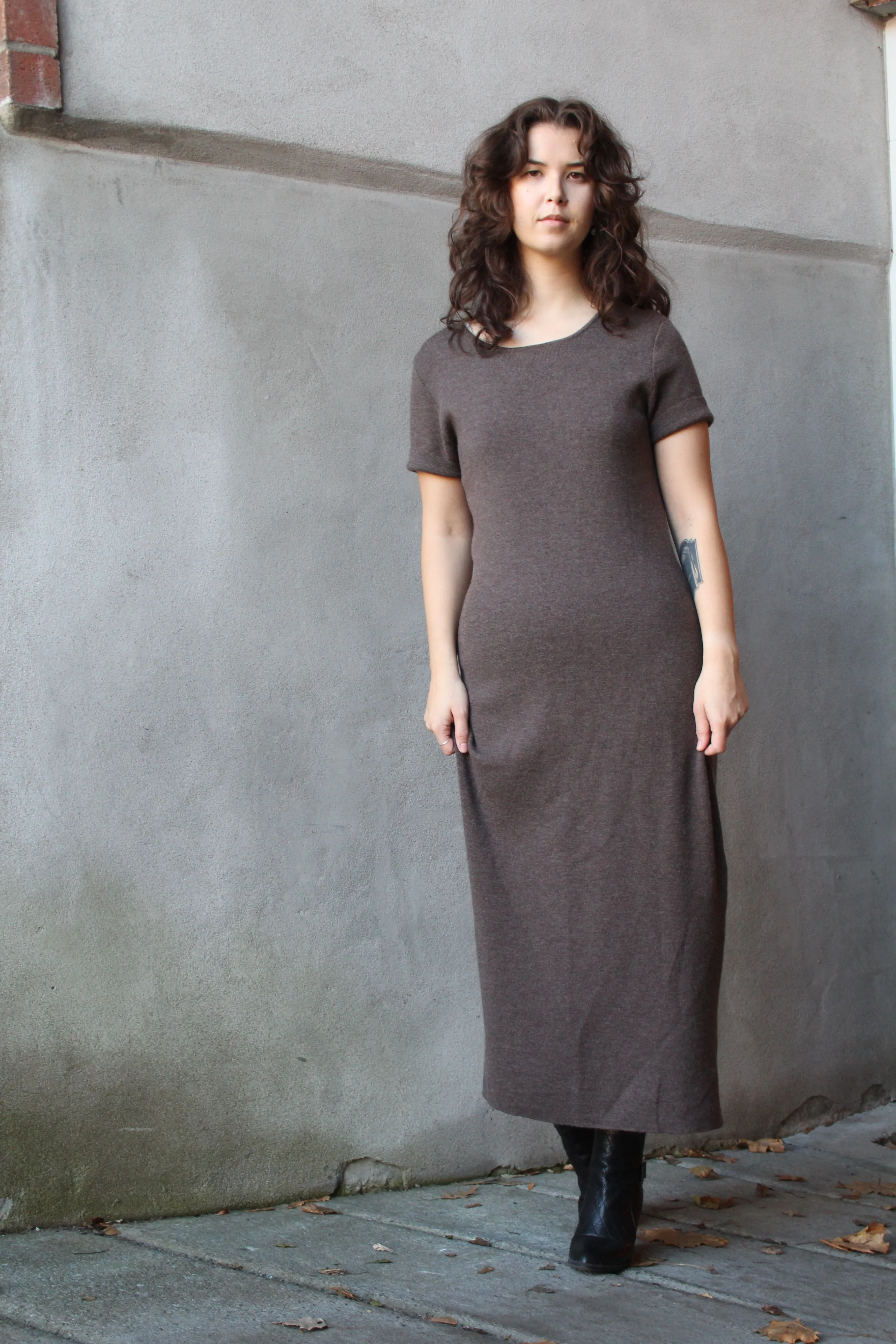 90s Merino T-Shirt Dress M/L