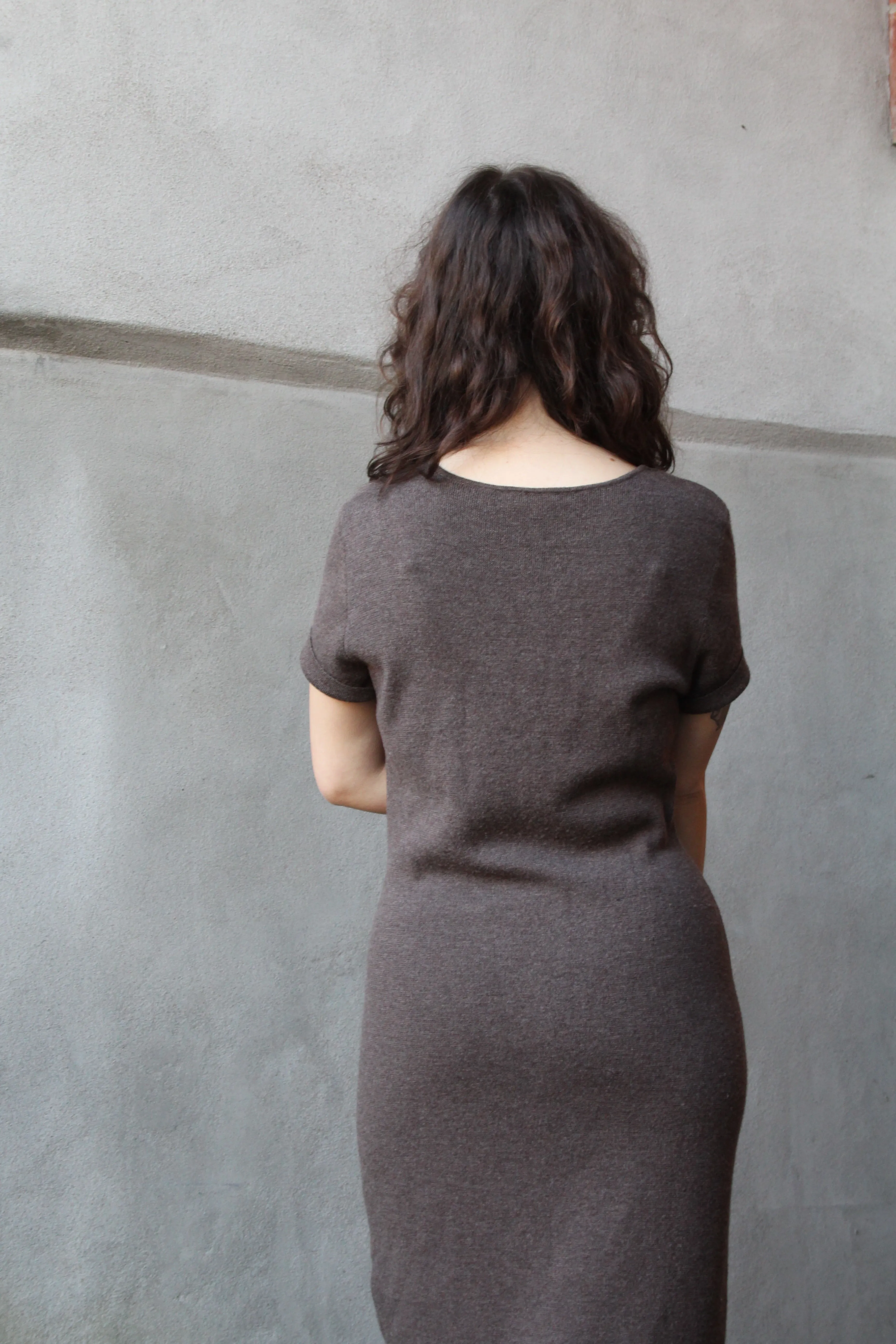 90s Merino T-Shirt Dress M/L