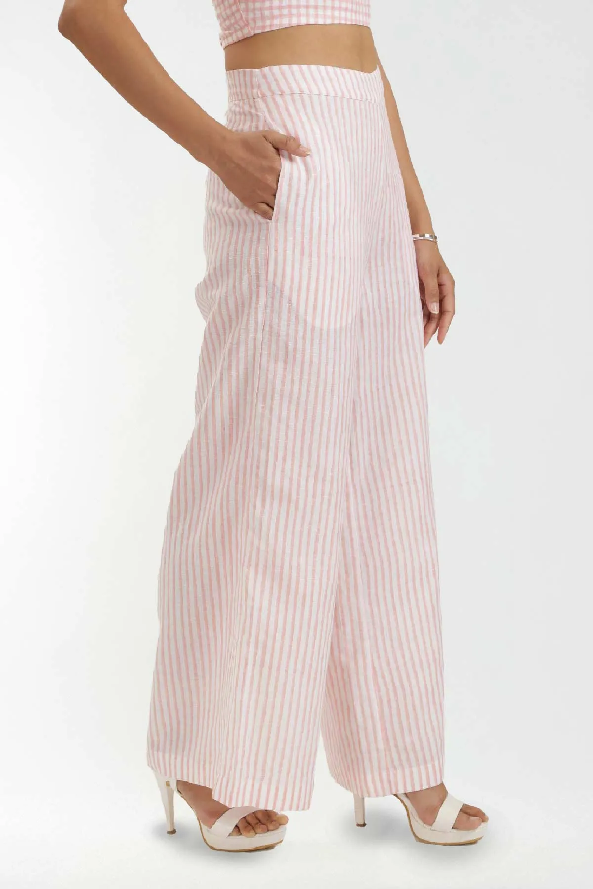 Aria Striped Flared Pants