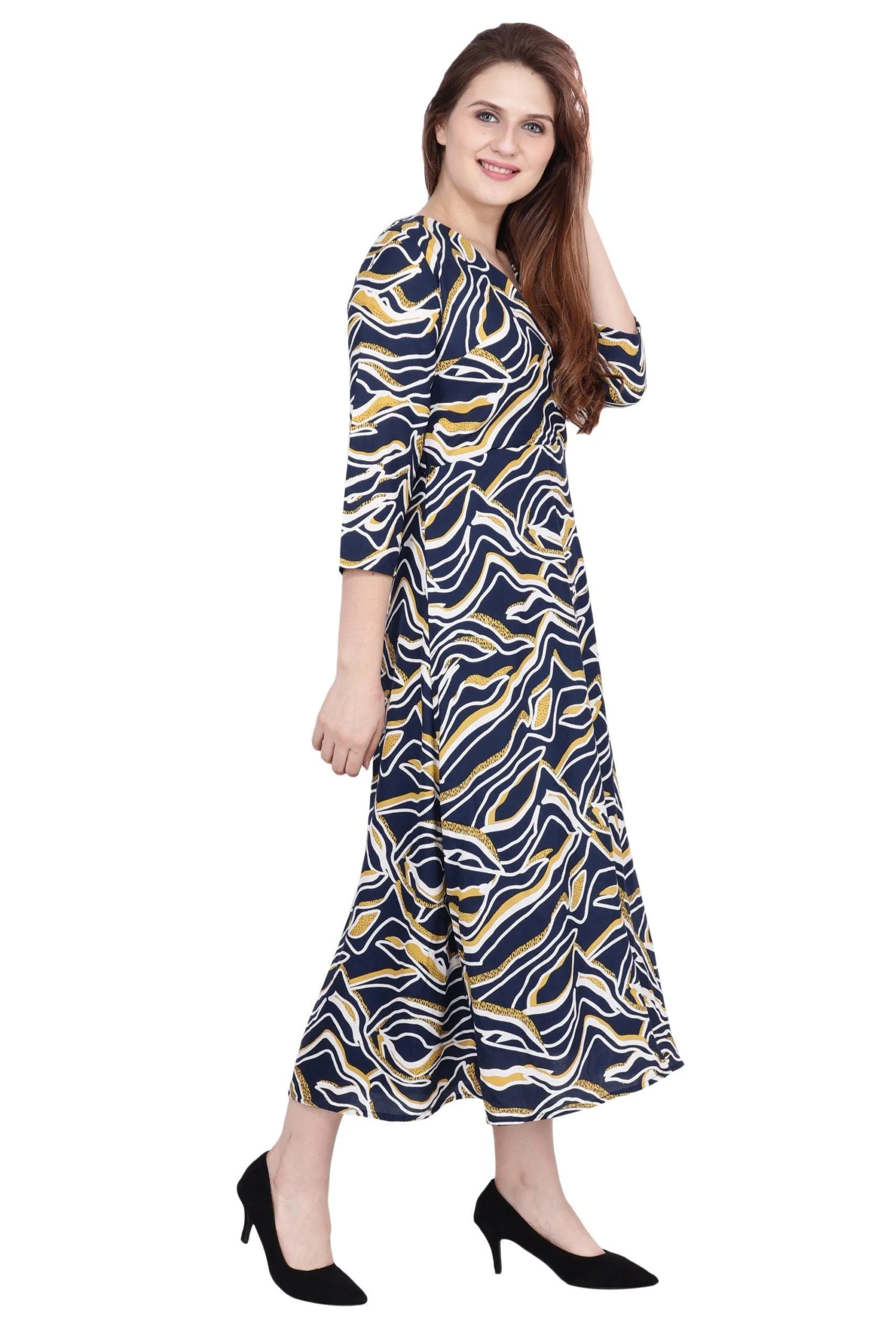 Blue Whale Printed Midi Dress