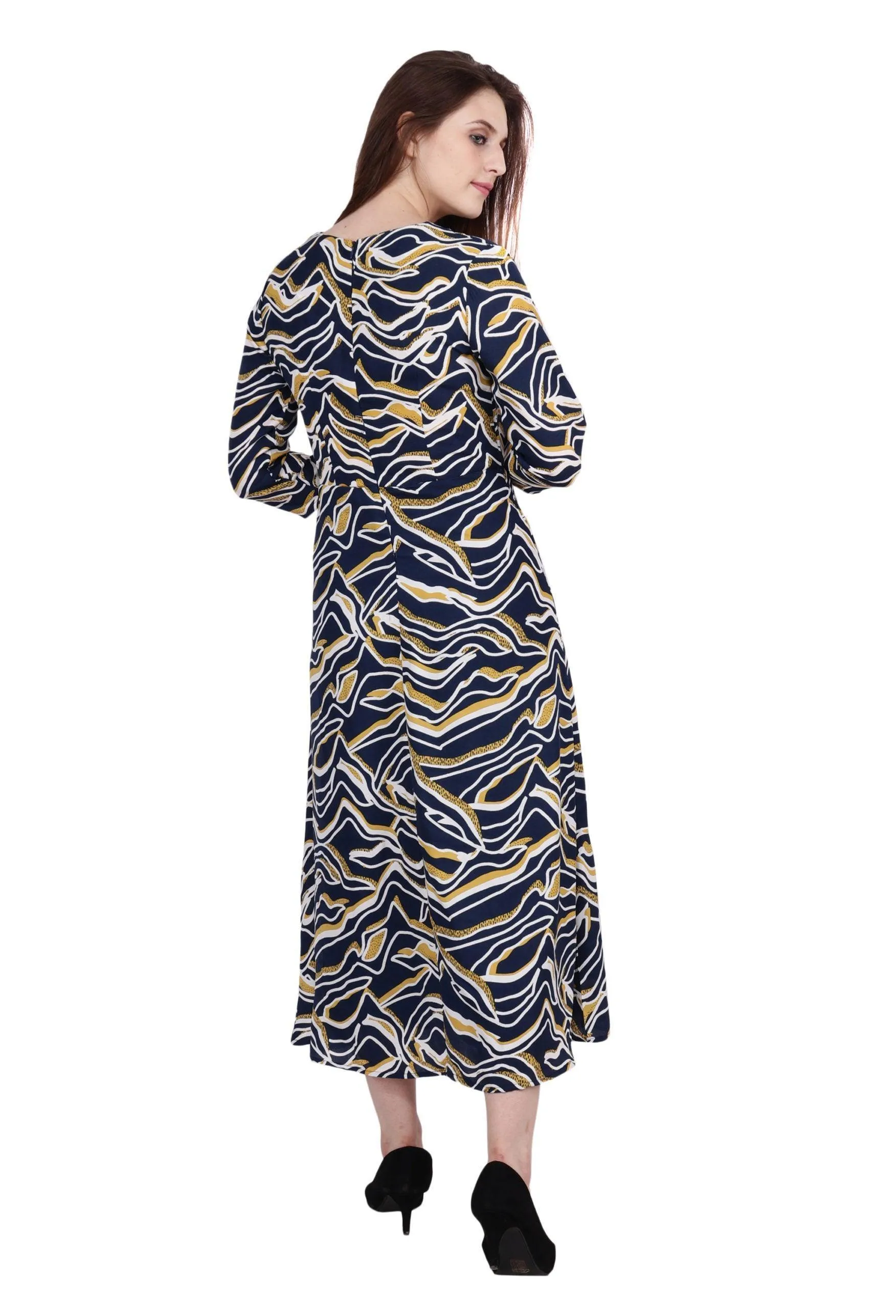 Blue Whale Printed Midi Dress