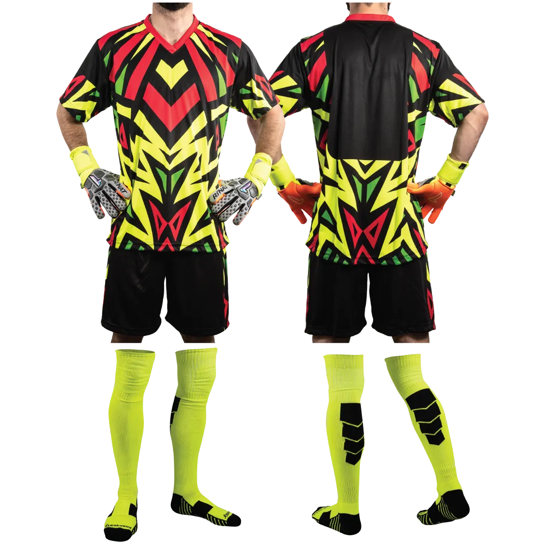 Brody III SS Short-Sleeve Goalkeeper Kit (Jersey Short Socks) Number Included
