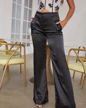 Casual Pants Flared Baggy Trousers