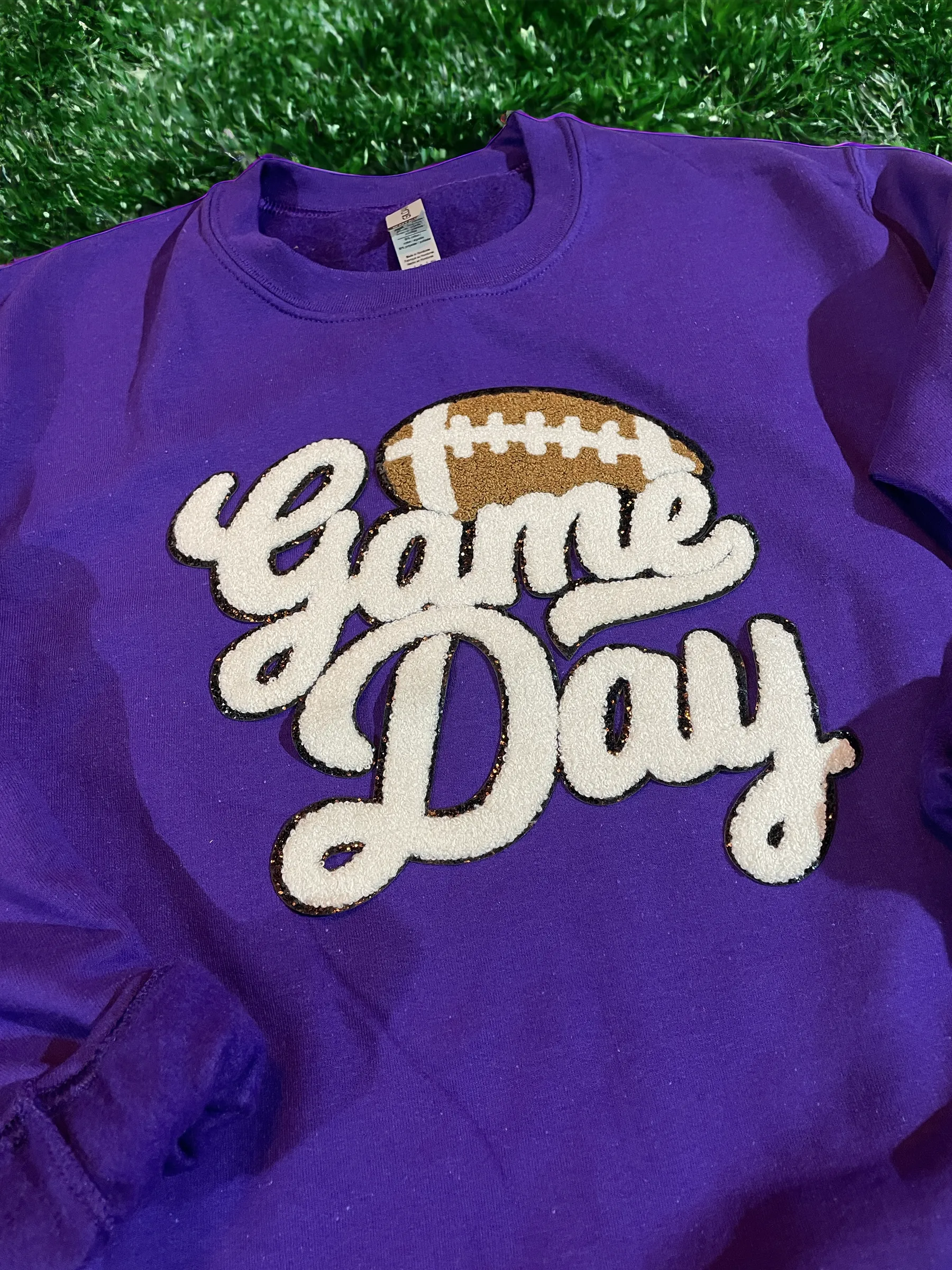 Chenille Patch Game Day Sweatshirt