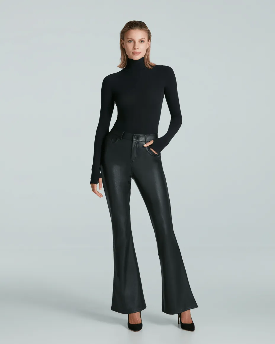 Commando Faux Leather Five-Pocket Flare