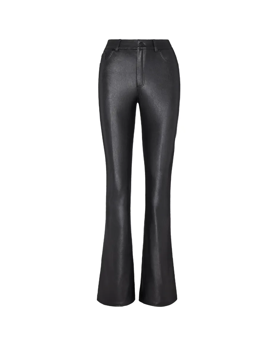 Commando Faux Leather Five-Pocket Flare