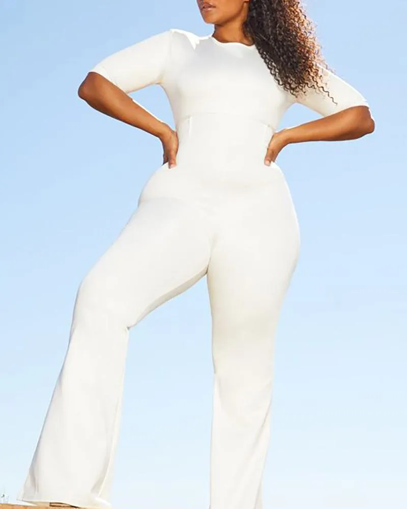 Dare to Impress: Women's Elastic Jumpsuit