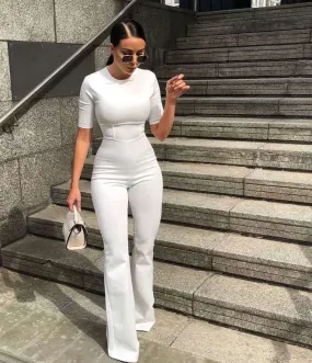 Dare to Impress: Women's Elastic Jumpsuit