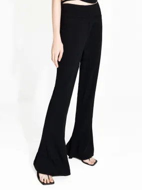 Deconstructed Flared Pants