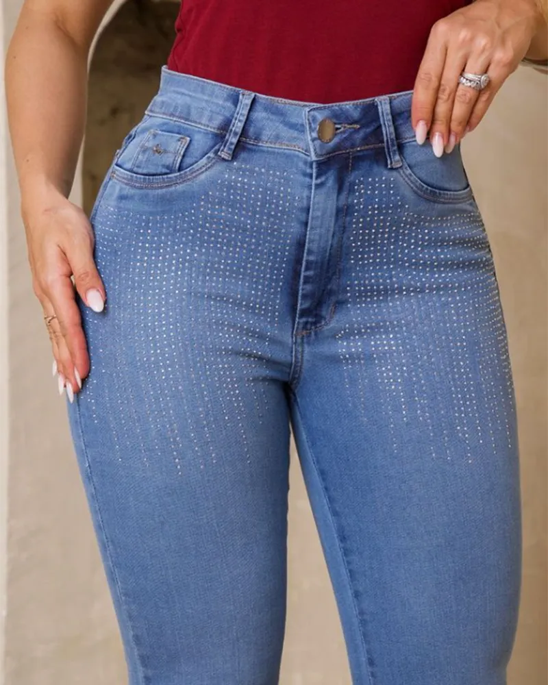 Diamonds High-Rise Slim Jeans (Pre-Sale)