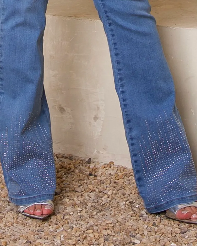 Diamonds High-Rise Slim Jeans (Pre-Sale)