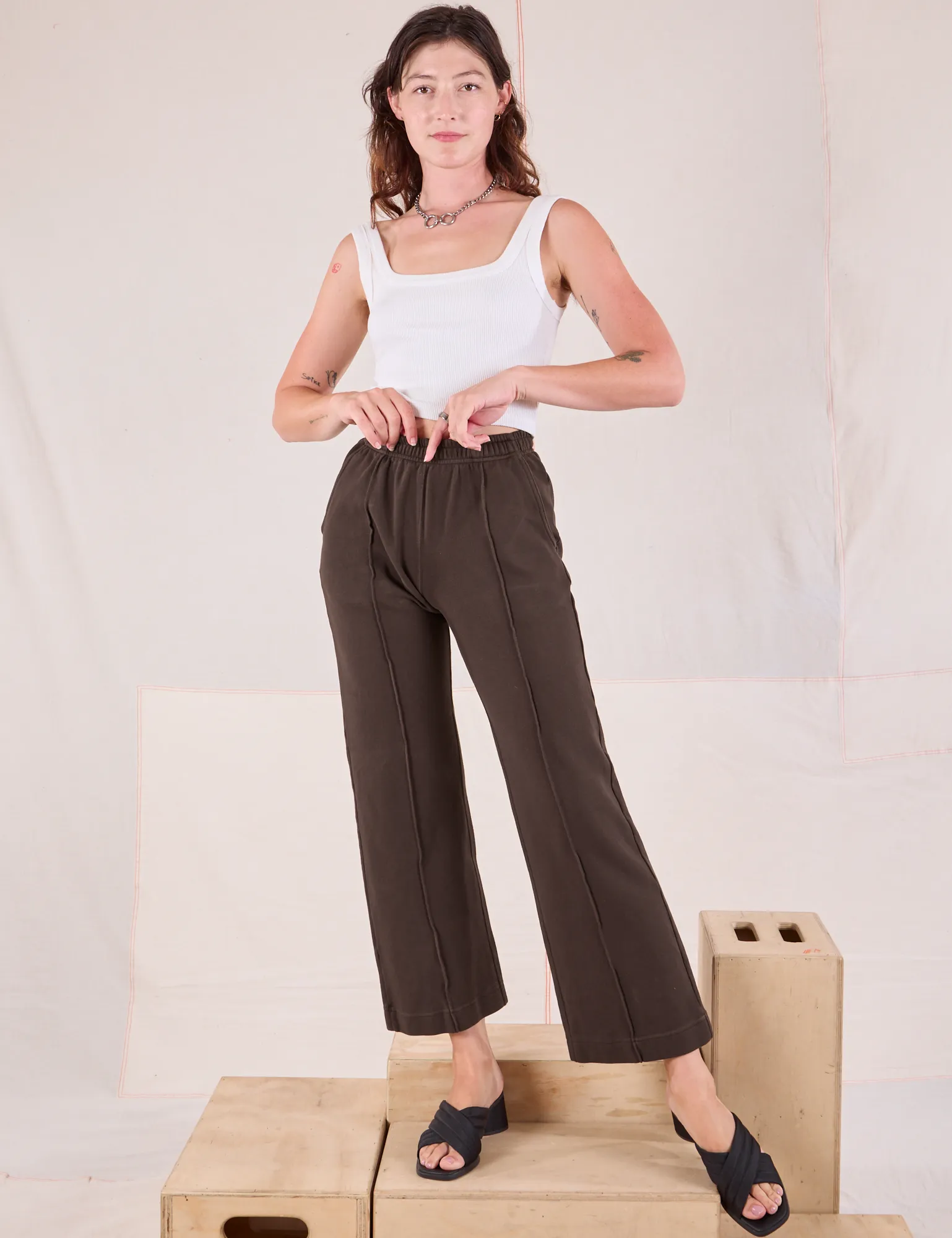 Easy Western Pants - Espresso Brown