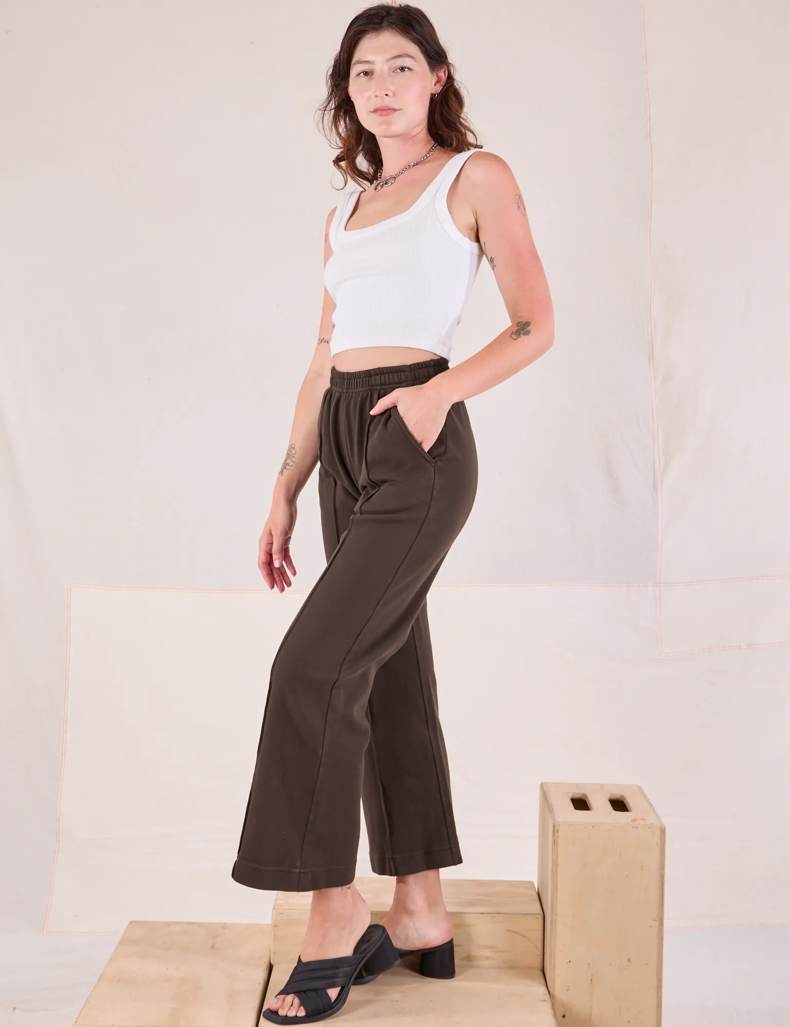 Easy Western Pants - Espresso Brown