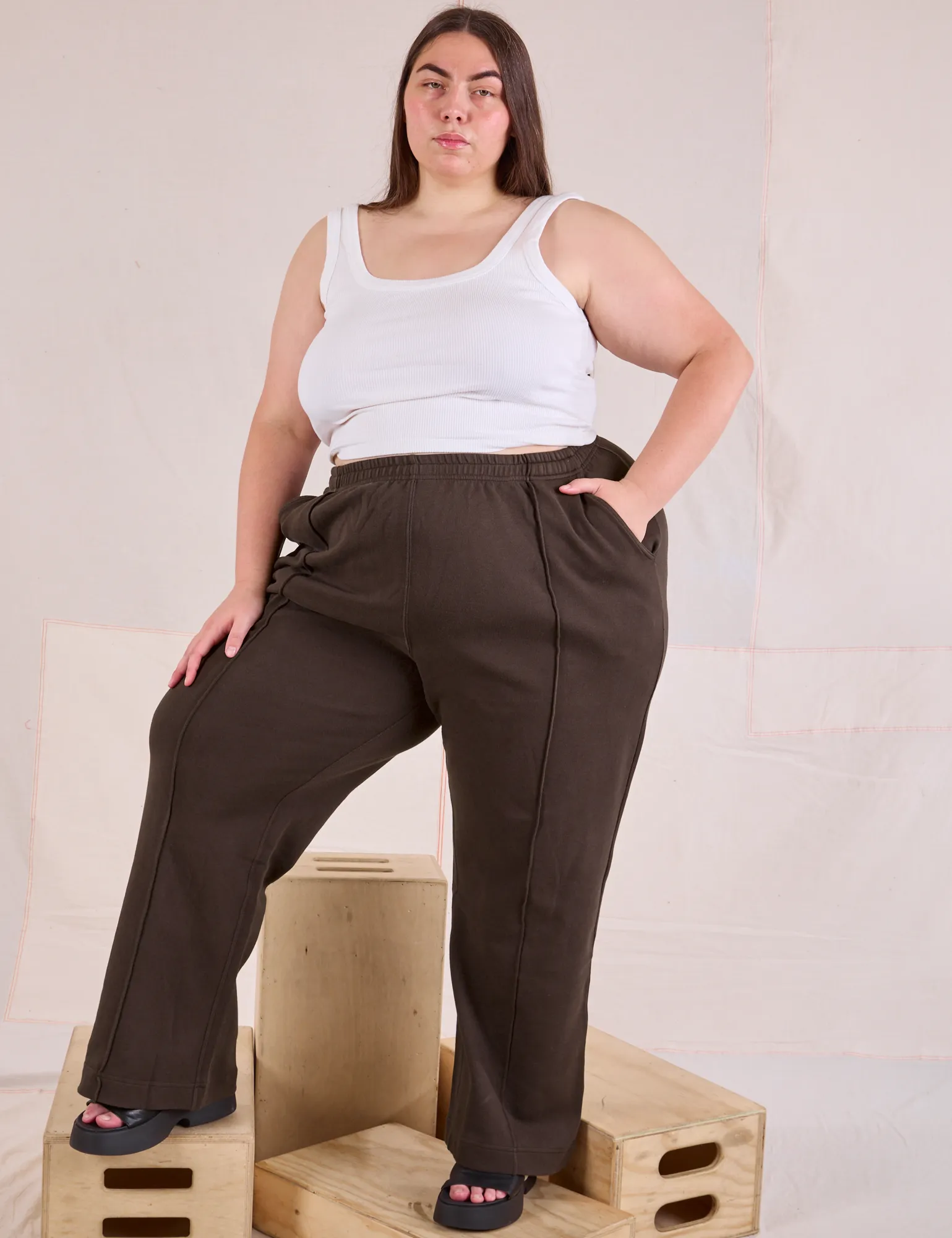 Easy Western Pants - Espresso Brown