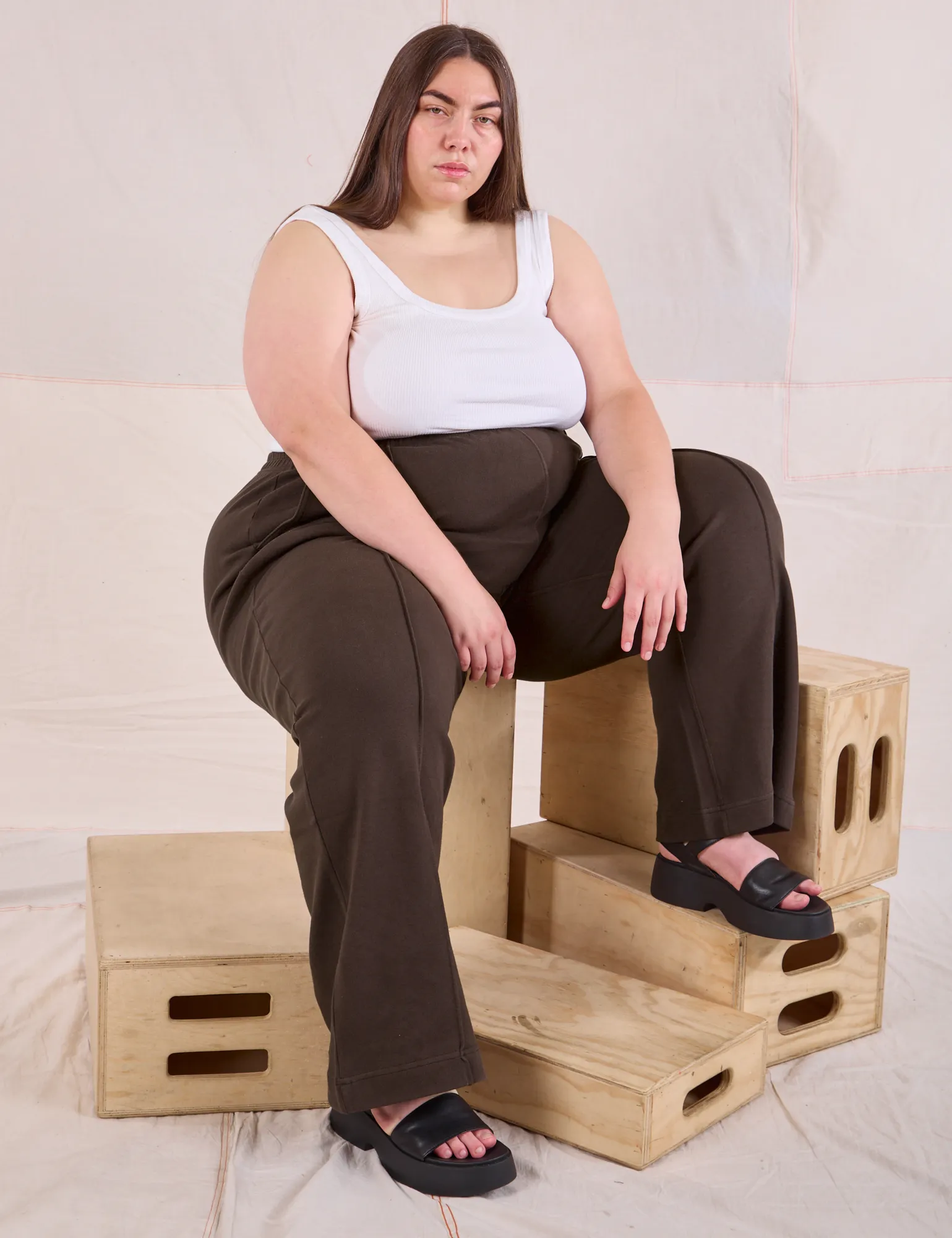 Easy Western Pants - Espresso Brown