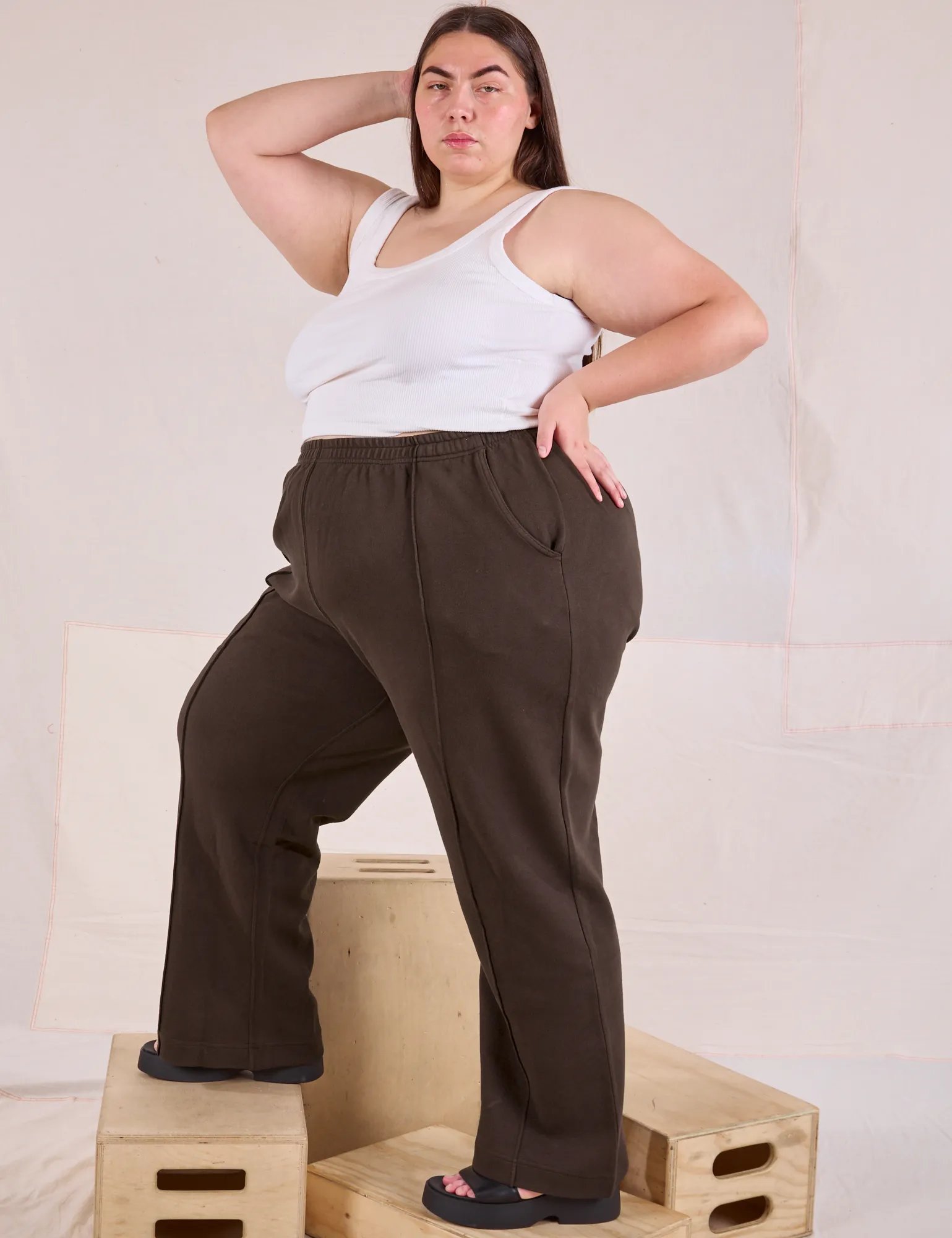 Easy Western Pants - Espresso Brown
