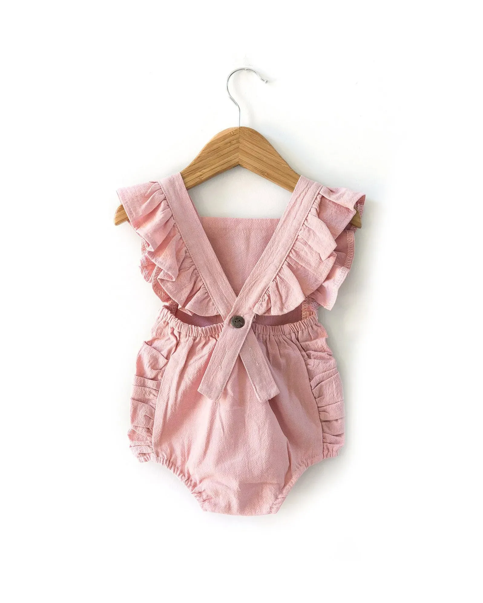 Evelyn Romper in Blush Pink