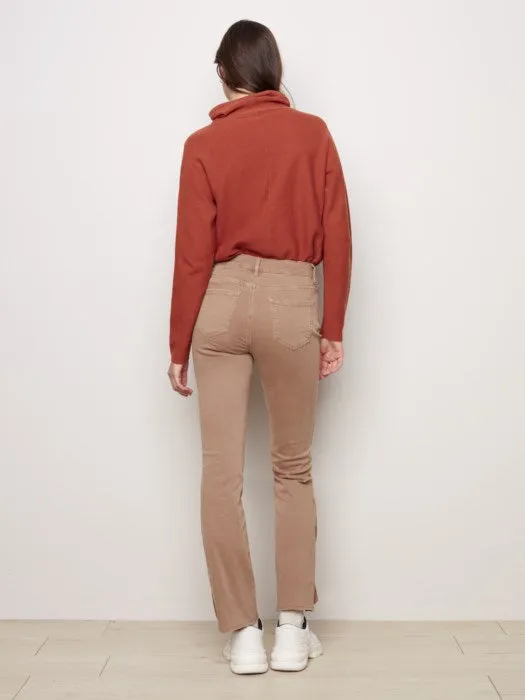 FLARE PANT WITH SIDE BUTTONS
