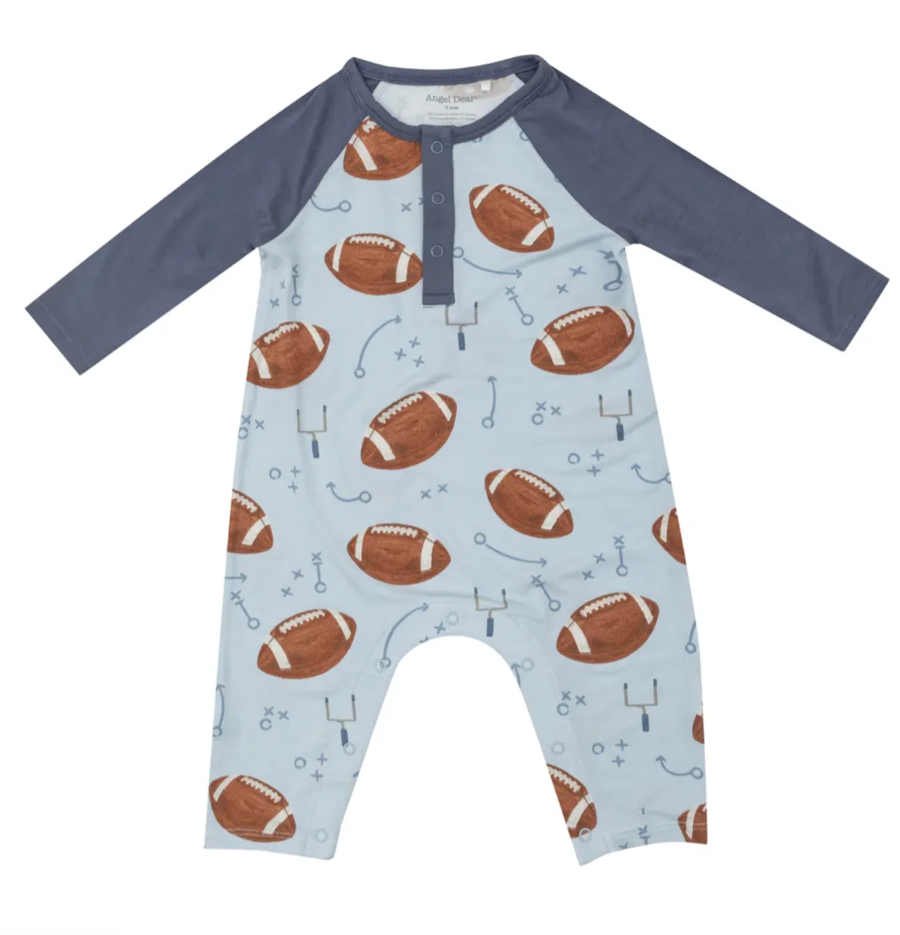 Football Raglan Romper