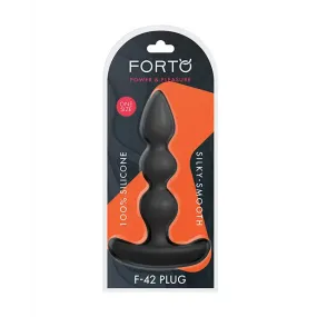 Forto F-42 Spiral Beads Silicone Anal Plug
