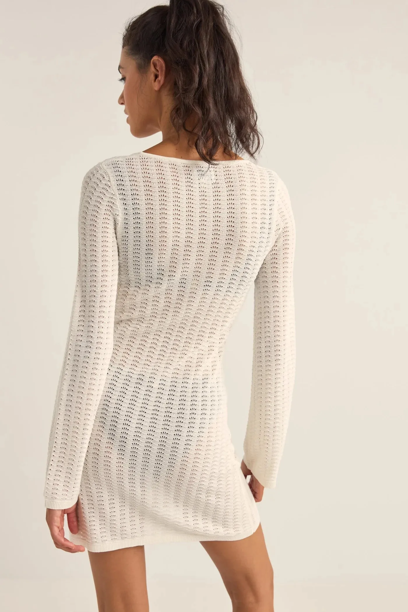 Gigi Knit Mini Dress White