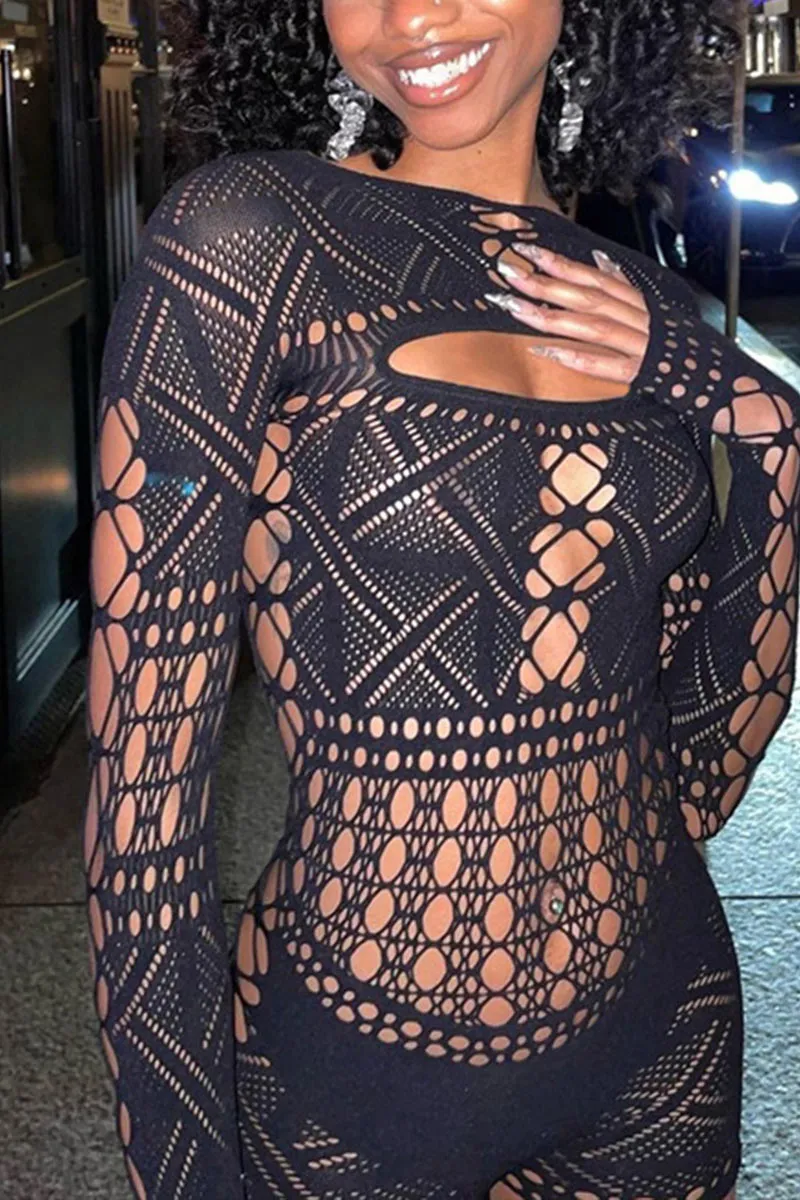 JD244 Lace Mesh Rompers