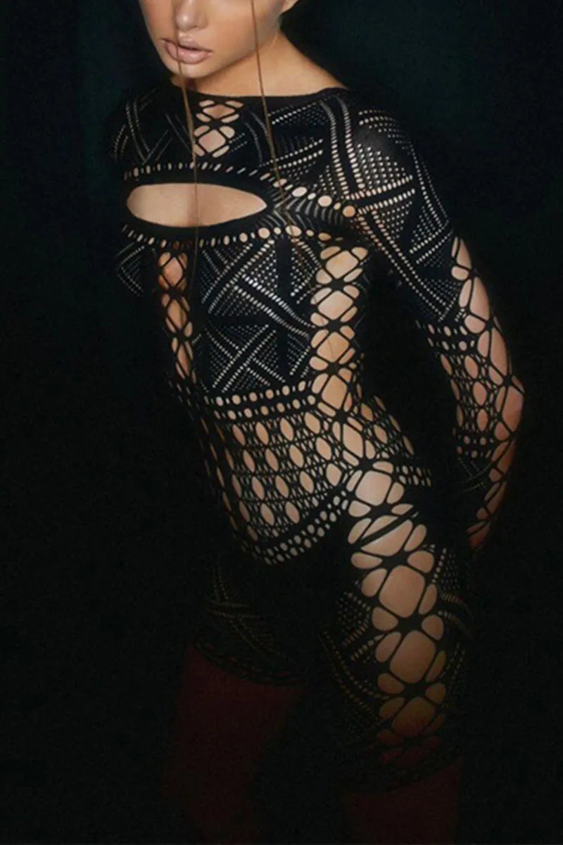 JD244 Lace Mesh Rompers