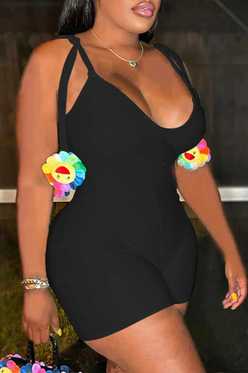 JD458 Cami Strap Shorts Rompers