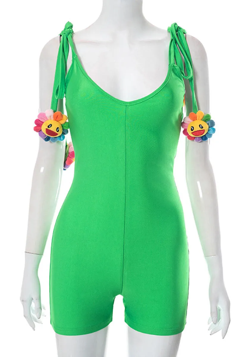 JD458 Cami Strap Shorts Rompers