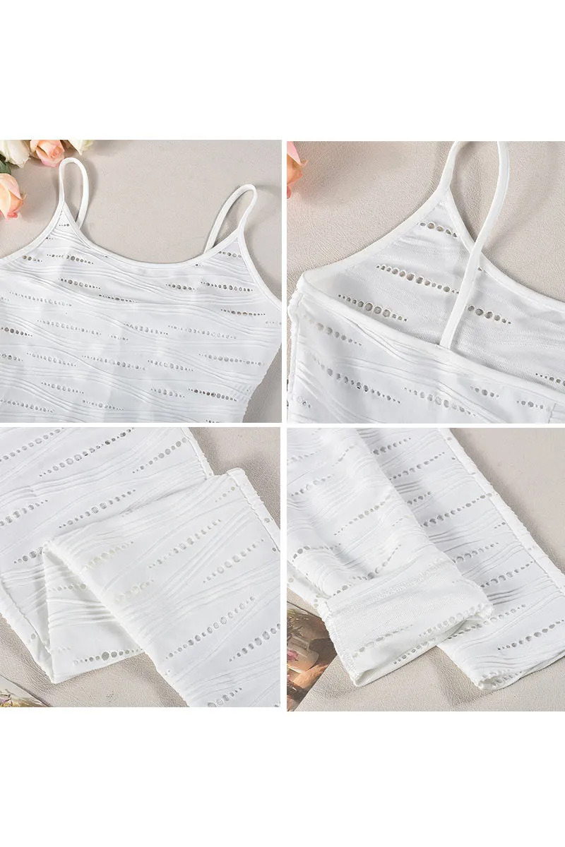JG0255 Camisole Hollows Jumpsuits