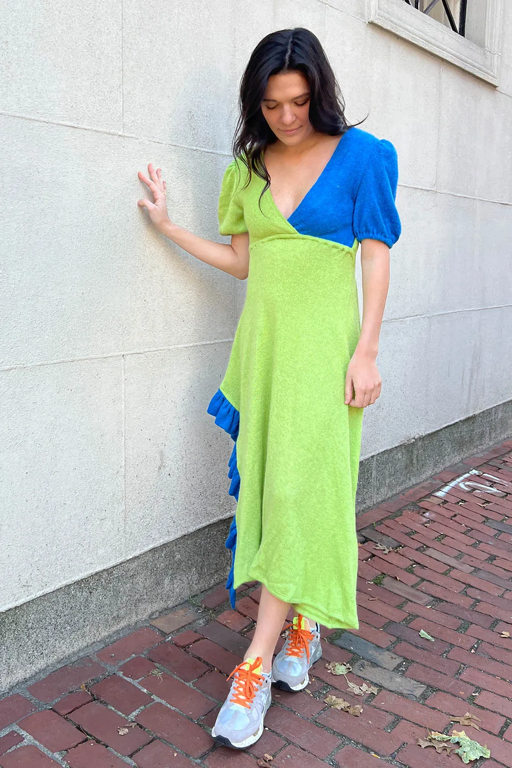 KkCo - Creek Dress: Cerulean & Kelp