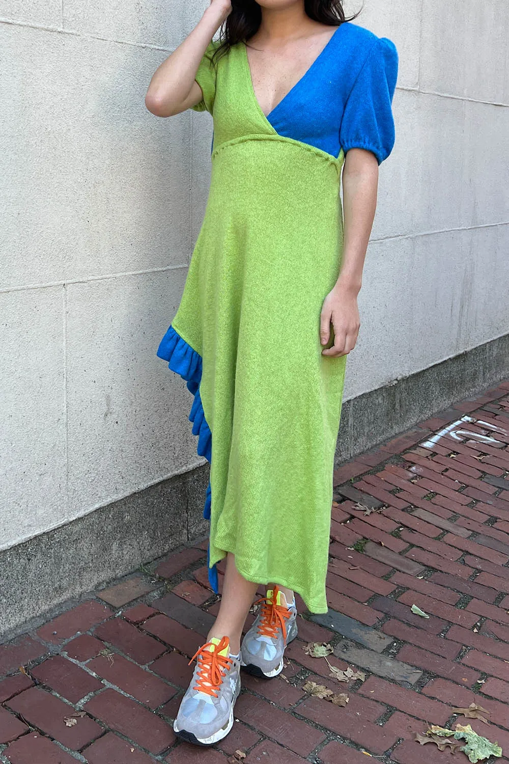 KkCo - Creek Dress: Cerulean & Kelp