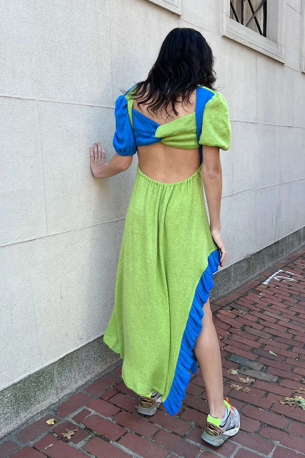 KkCo - Creek Dress: Cerulean & Kelp