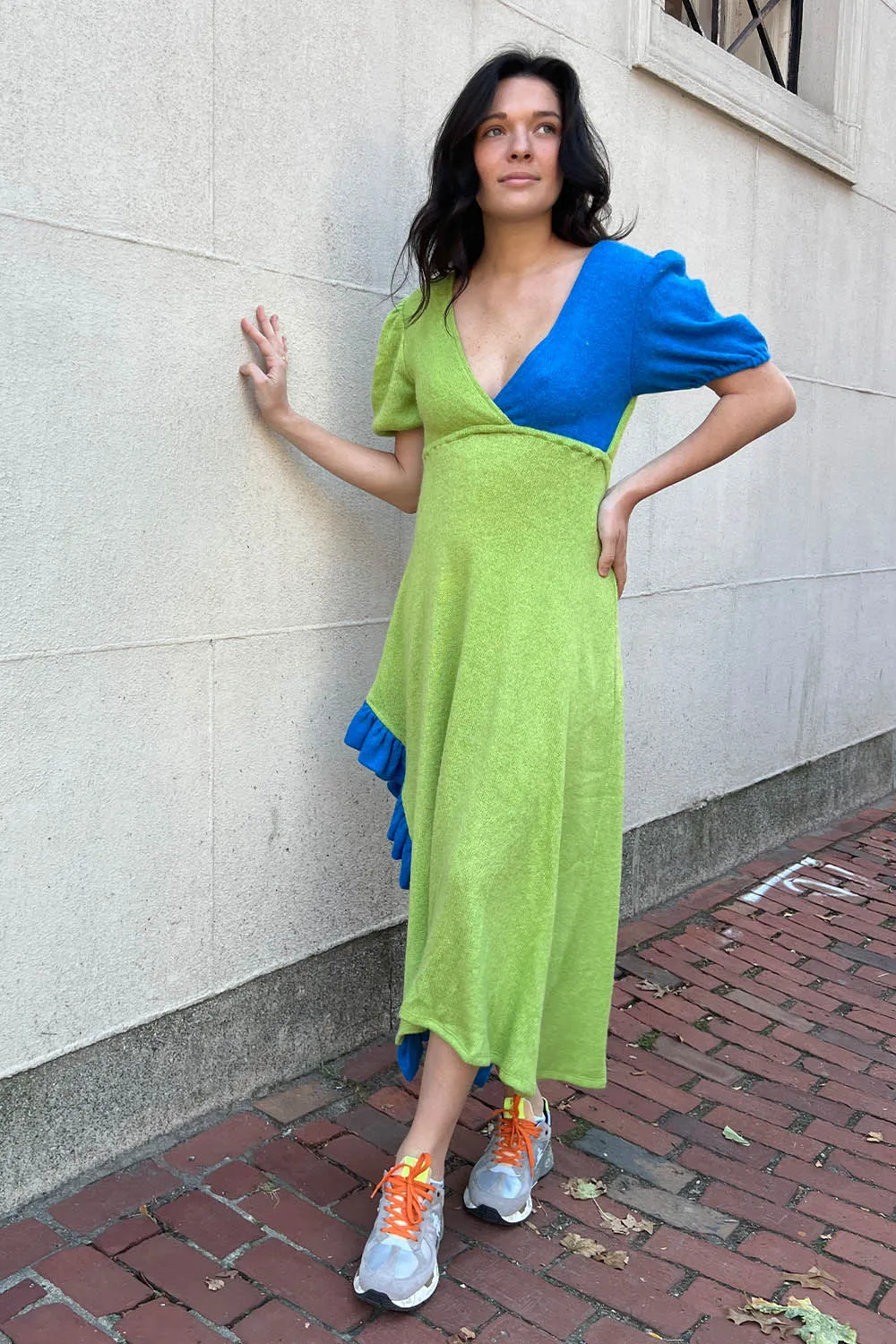 KkCo - Creek Dress: Cerulean & Kelp