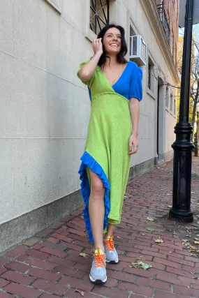 KkCo - Creek Dress: Cerulean & Kelp