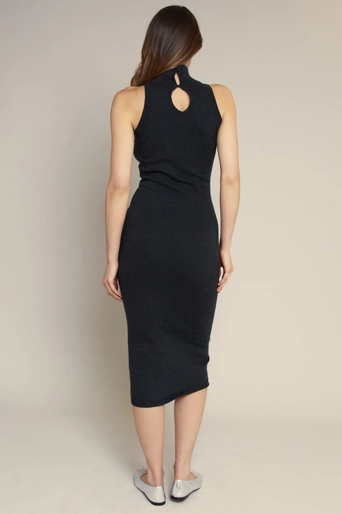 Knit Halter Midi Dress