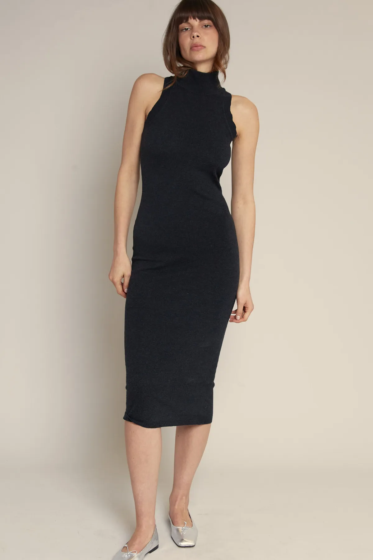Knit Halter Midi Dress