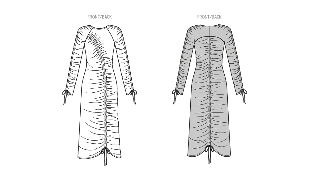 Know Me sewing pattern 2049 Reversible Knit Dress by Lydia Naomi
