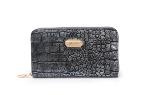 Marble Croca Love Tri-Fold Wallet