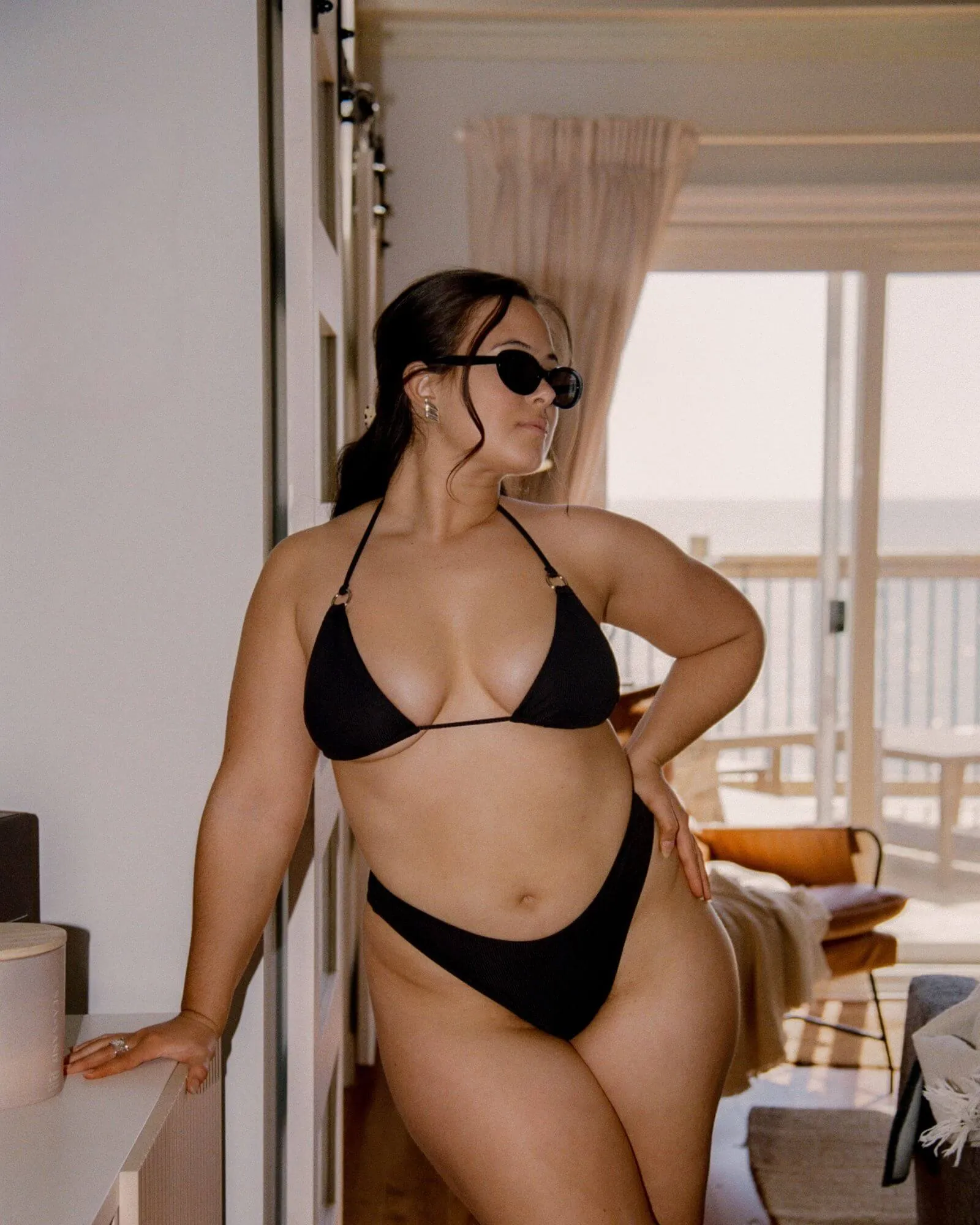 Marina bottom brazilian - Black rib