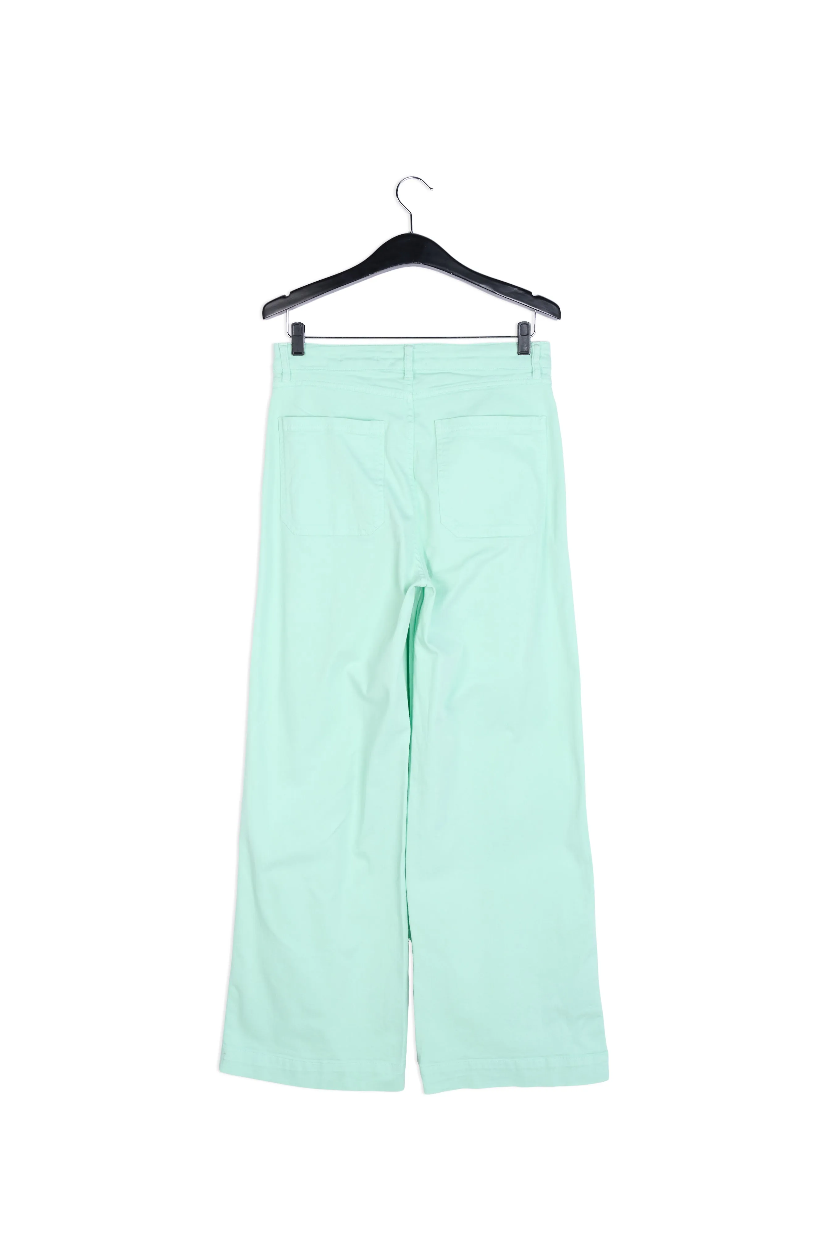 Mint green flared wide pants