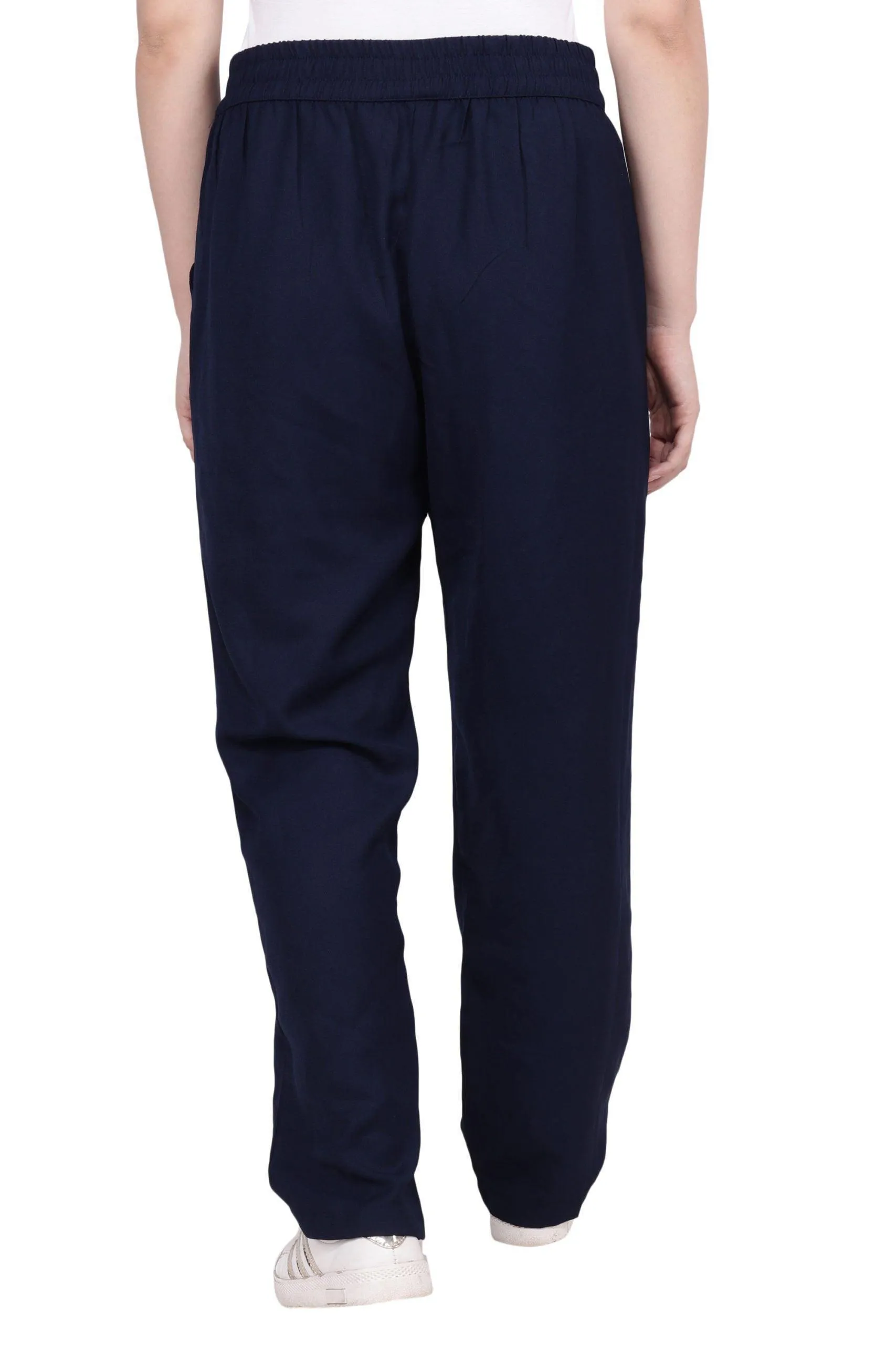 Navy Blue Pants with Belt