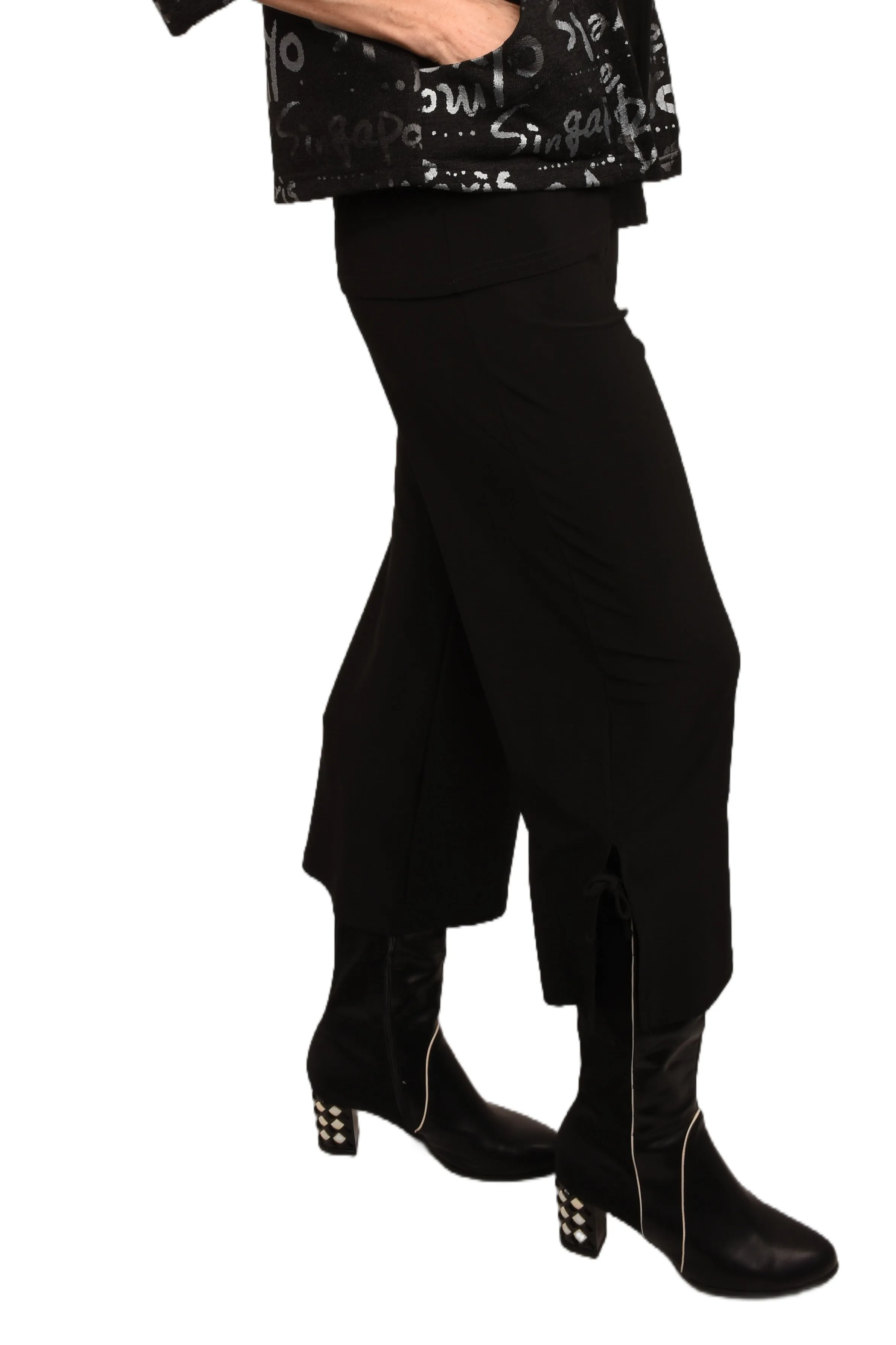 Pantalon Court "Noir" -PC101B | Cropped Pants "Noir" -PC101B