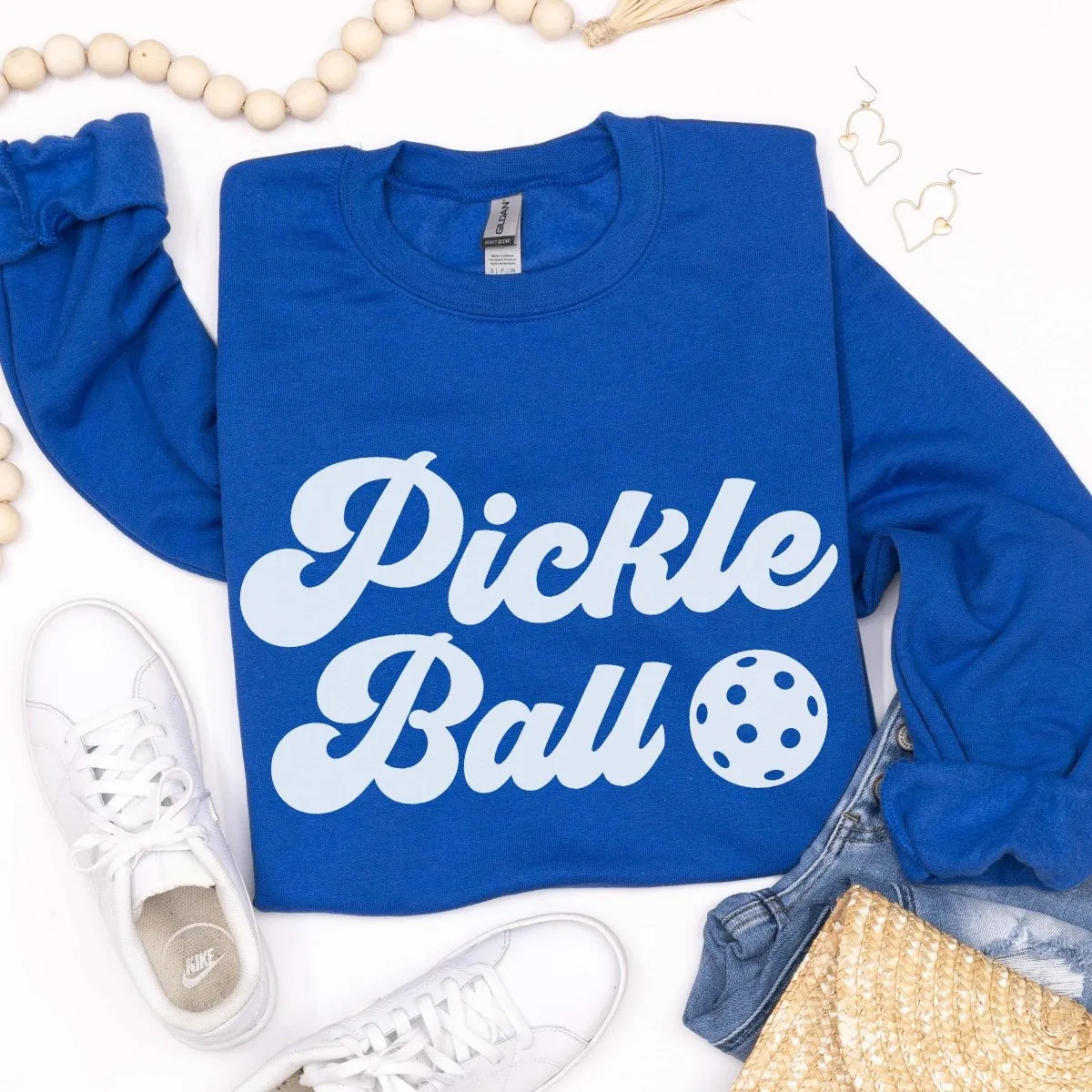 Pickleball Retro Crew Sweatshirt