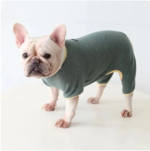 PoochPuff Warm & Stylish Frenchie Winter Sweater Soft Jumpsuit