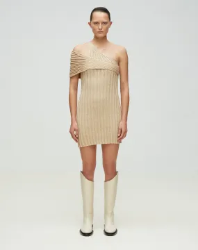 RIBBED PALM DRESS