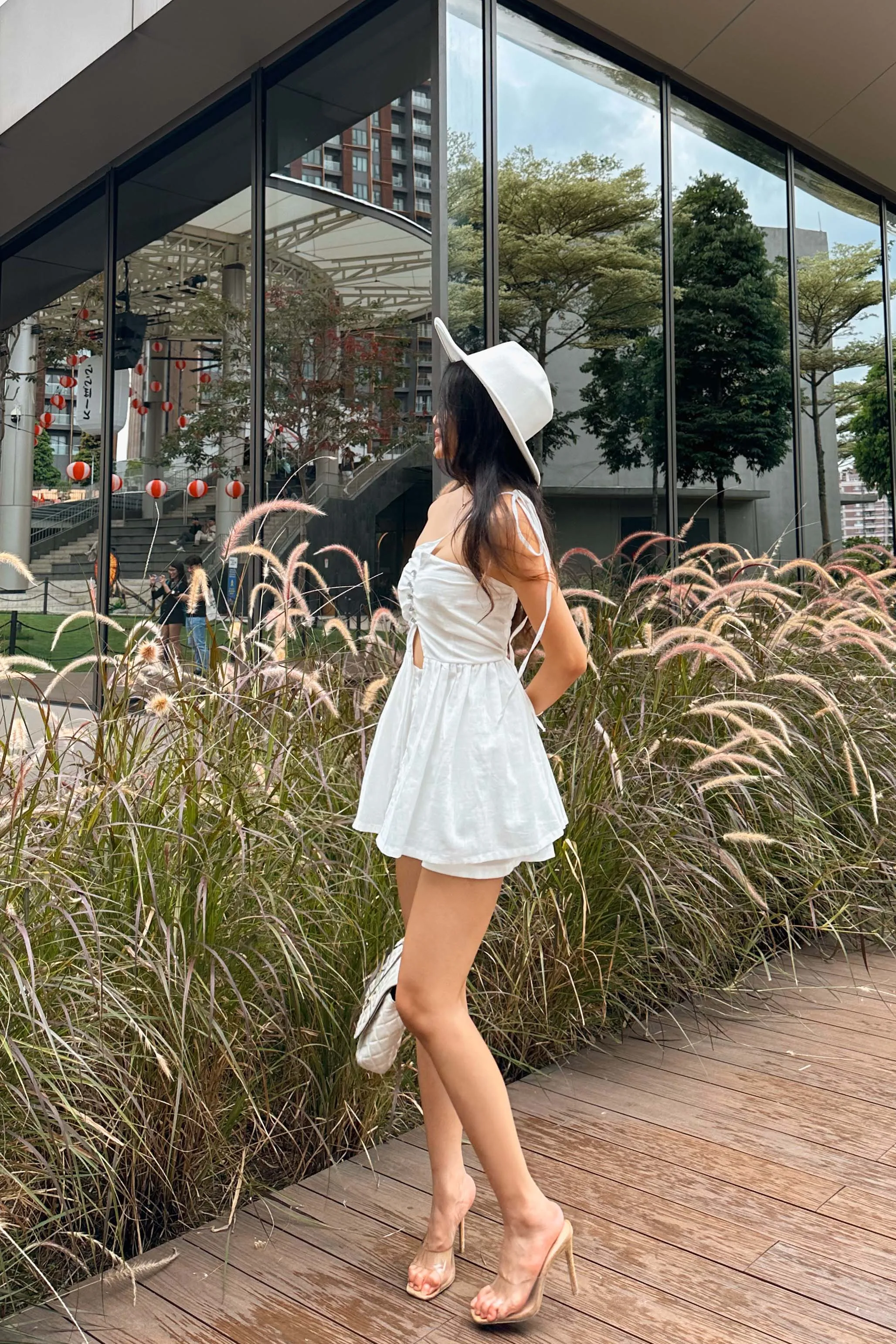 Rysho Flared Linen Shorts Co-ord Set