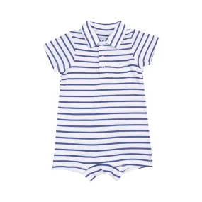 Stripe Vintage Navy Polo Shortie