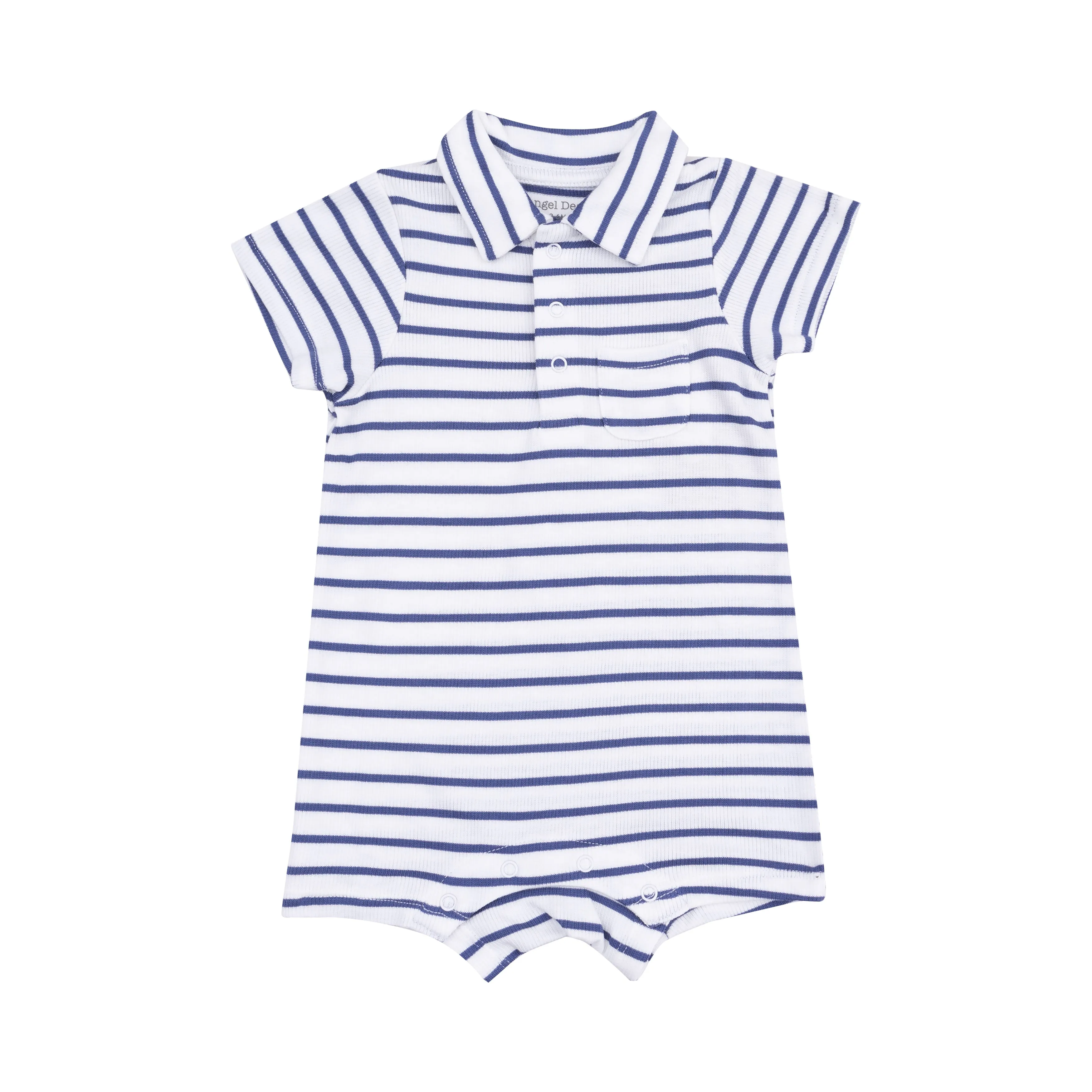 Stripe Vintage Navy Polo Shortie